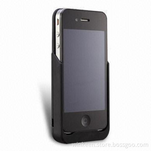 MFI-approved 1,300mAh Power Case for iPhone 4, 4S with UL-approved, Li-polymer Cell Inside